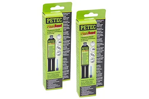 Petec Klebstoff 2k Plastbond Pet Schwarz 98325 Verklebung von Kunststoffen 48 ml