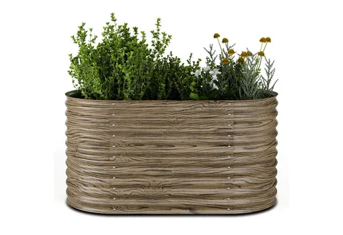 blumfeldt Hochbeet High Grow 913 L, Metall Pflanzkübel für Garten - Hochbeet aus wetterfestem Stahl mit 913 Litern Fassungsvermögen, ideal für gesundes Pflanzenwachstum und ergonomisches Arbeiten ohne Bücken.