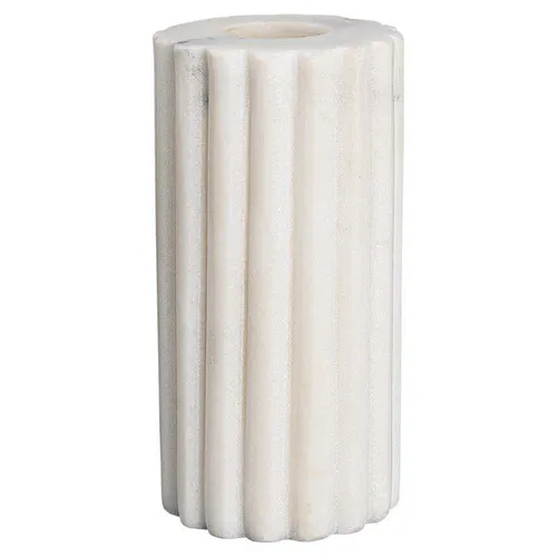 Produktbild Greengate Kerzenhalter MARBLE Weiß Marmor 10 cm