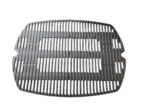 Grillrost Set 7646 für Q 300- / 3000 Serie, schwarz - 2-teiliges Gusseisen-Grillrost Set, ideal für Weber Gasgrills Q300/320 und 3000/3200, sorgt für gleichmäßige Wärmeverteilung und perfekte Grillresultate.