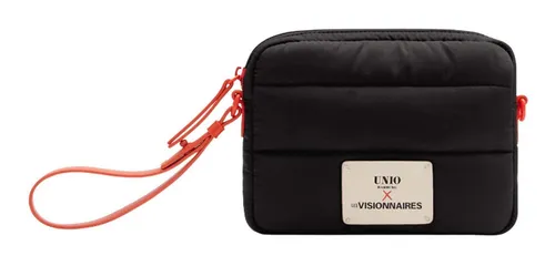 Les Visionnaires Umhängetasche Unio Paris schwarz - Stylische Umhängetasche aus strapazierfähigem Nylon mit abnehmbarem, verstellbarem Schulterriemen. Ideal für den Alltag und mit praktischem Zipper-Verschluss.