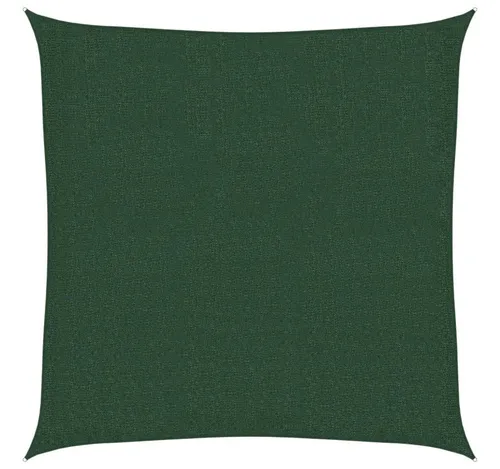 furnicato Sonnensegel 160 g/m² Dunkelgrün 2,5x2,5 m HDPE - Schützen Sie sich stilvoll vor der Sonne mit diesem hochwertigen HDPE-Sonnensegel. Ideal für Garten, Terrasse oder Balkon, bietet es 90% UV-Schutz und ist schimmel- sowie UV-beständig. Einfach zu montieren!