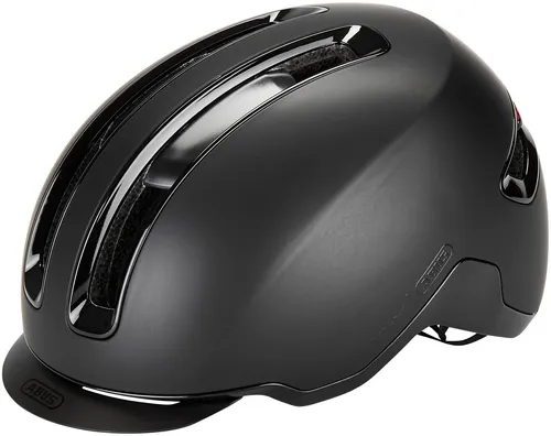 ABUS Urban Helm HUD-Y – Cooler Unisex Fahrradhelm mit LED-Rücklicht - Fahrradhelme mit robustem In-Mold Design und aufladbarem LED-Rücklicht in 4 Modi. Ideal für Alltag und Sicherheit auf der Straße. Verstellbar für perfekten Sitz.