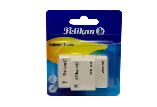 Radiergummi WS30, Weiß, 3 Stück