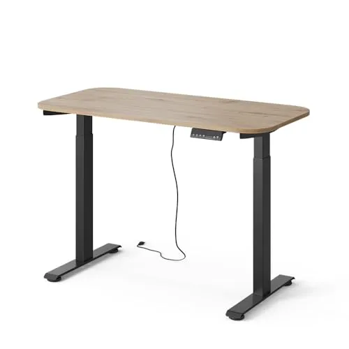 Vicco Höhenverstellbarer Elektrischer Schreibtisch Elevate, Schwarz, 120 x 60 cm - Flexibler Arbeitskomfort mit dem elektrischen Schreibtisch Elevate. Passen Sie die Höhe einfach an und genießen Sie ergonomisches Arbeiten. Mit 2 Motoren und robustem Design für bis zu 100 kg Tragkraft.