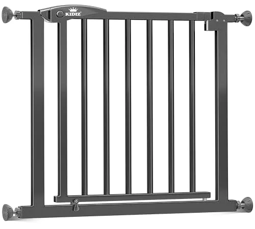 KIDIZ Treppenschutzgitter ohne Bohren – Verstellbar 81-87 cm, 75 cm hoch