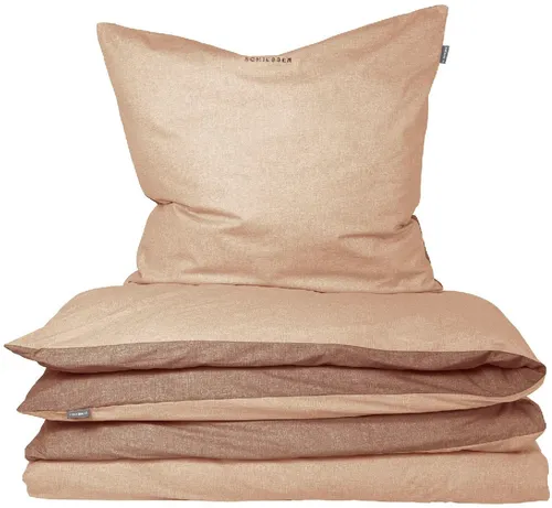 Schiesser Wendebettwäsche Doubleface aus weicher Baumwolle in beige von Schiesser