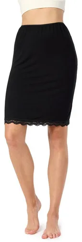 Bellivalini Unterrock Damen kurz aus Viskose BLV50-176 (1-tlg) mit Spitze