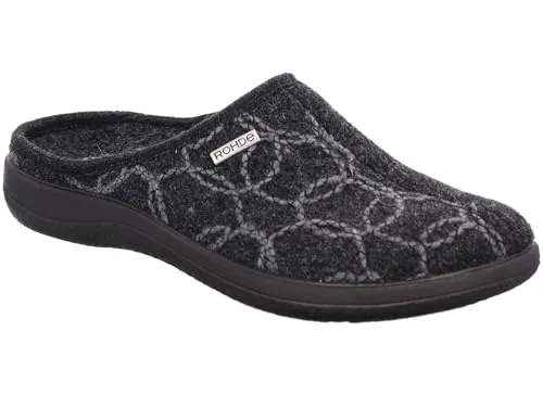 Rohde Damen Pantoffel Filz Hausschuh Bari 6544 von Rohde