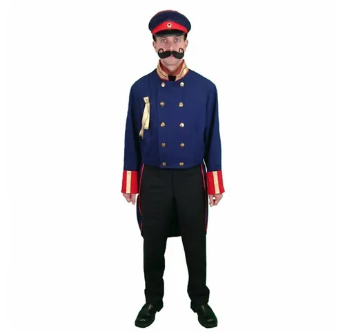 Lipta TDP Kostüm Blauer Uniform Frack für Herren XL - Kostüm in XL für Erwachsene, ideal für Karneval oder Mottopartys, aus 100% Polyester und maschinenwaschbar bis 30°C.