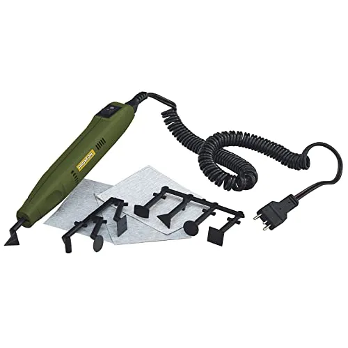 Proxxon 28594 Penschleifer PS13 12 Volt Gerät mit Schleifeinsätzen und Schleifpapier