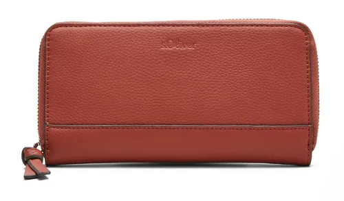 s.Oliver Flap Wallet M: Portemonnaie für Damen - Elegante Zip-Wallet aus Kunstleder in Lederoptik, unifarben und mit praktischem Reißverschluss – der perfekte Begleiter für jede Gelegenheit.