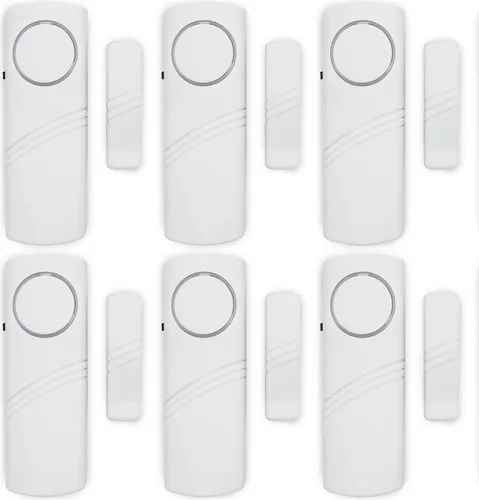 bis 36 Stück Türalarm Fensteralarm Alarmanlage Sirene Alarm Einbruchschutz passend für Fenster Tür 6 Stück 1