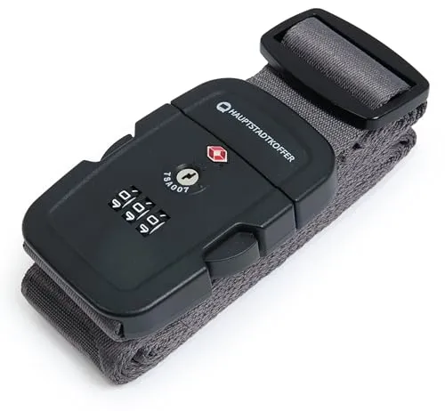 Hauptstadtkoffer - Koffergurt TSA, 5 cm x 190 cm, Besonders Auffällig & Sicher, Gepäckband, Luggage Strap für Koffer