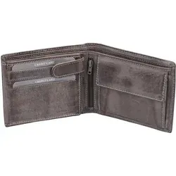 Echtleder Scheintasche grau 12x10x2cm - Elegante Echtleder Scheintasche mit 8 Kreditkartenfächern und 2 Ausweissichtfenstern. Praktisch für den täglichen Einsatz und ideal zur Aufbewahrung Ihrer wichtigsten Karten und Ausweise.