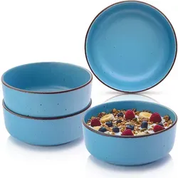 Sänger Bombay Saphir Steingut Schüssel Set 4 teilig in blau von Sänger