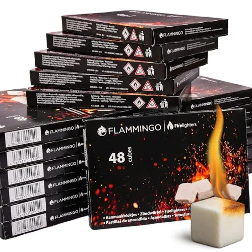 BELKO Anzündwürfel 1152x für Kamin & Grill - Grillanzünder mit 1152 Stück für langanhaltendes Anzünden, ideal für Kamin, Grill und Feuerschalen. Praktische Verpackung zum einfachen Herausbrechen.