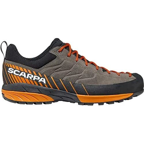 Scarpa Mescalito Approachschuhe 47 EU - Braun - Leichter Approachschuh mit griffiger Vibramsohle, ideal für Klettersteige und Wanderungen. Wiederbesohlbar für lange Haltbarkeit.