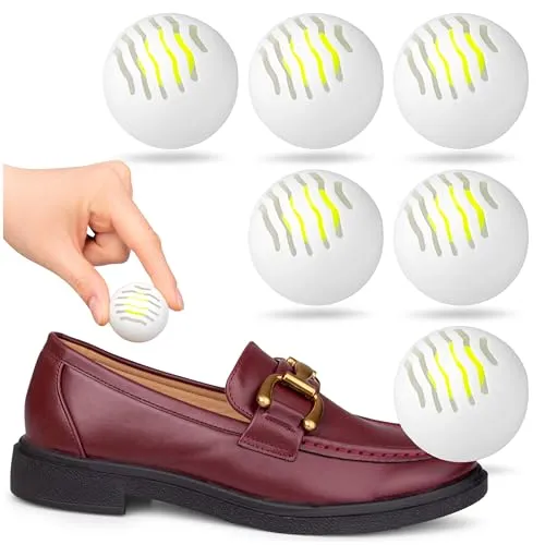 Sulpo Schuh Deo – Geruchsneutralisierende Schuhkugeln für Männer & Frauen, Schuhdeo gegen Geruch und Schweiß für alle Schuhe - 6 Stück.