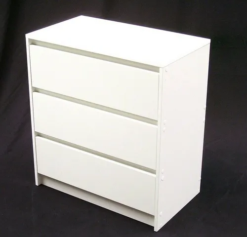 Moderne Hochglanz Kommode mit 3 Schubladen – Elegantes Design für Ihr Zuhause