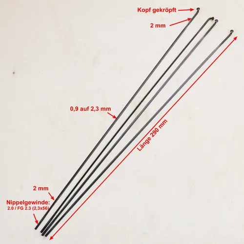 DT Swiss Aerolite Messerspeichen 2.0 x 0.9 x 290 mm - Hochwertige Messerspeichen aus Niro, ideal für Fahrradräderzubehör. Besonders stabil und leicht für optimale Performance.