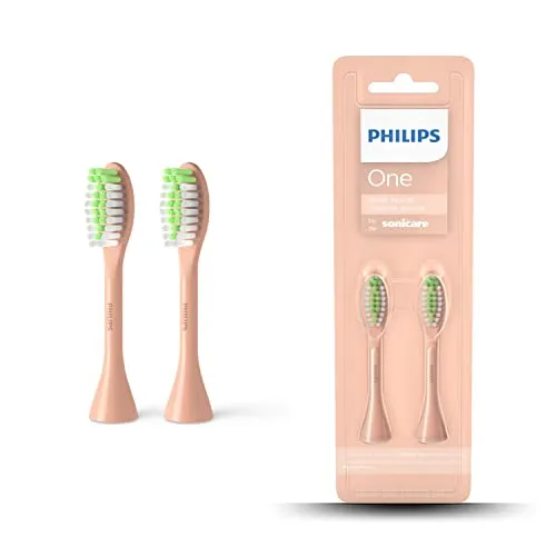 Philips One Bürstenköpfe für die elektrische Zahnbürste, Zweierpack, (Modell: BH1022/05)