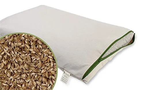 mudis Naturkissen&mehr Bio Dinkelkissen 40x60 - Kissen mit individuell regulierbarer Füllung für optimalen Schlafkomfort, atmungsaktiv und mit extra Bio Baumwoll Innennetz.