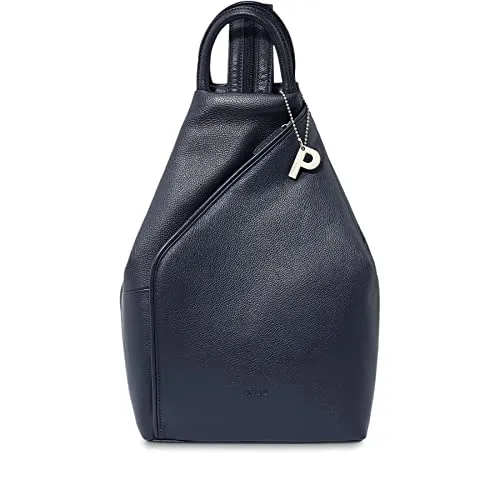 Picard Rucksack Luis aus Echtleder schwarz in blau von Picard