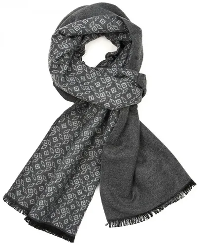 Herren Schal modischer Longschal ca.30x180cm Classic Edge Viskosemischung grau