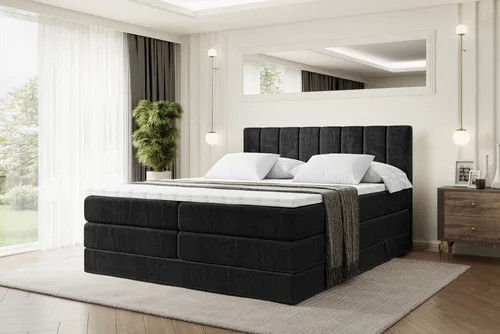 ALTDECOR Boxspringbett OTTA KING in schwarz von ALTDECOR