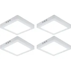 LED Deckenlampe 18W 1980lm - 4er Set - Küchenleuchte und Flurlampe, modernes Design mit 1980 Lumen für optimale Ausleuchtung, ideal für Flur und Treppenhaus, energieeffizient und langlebig.
