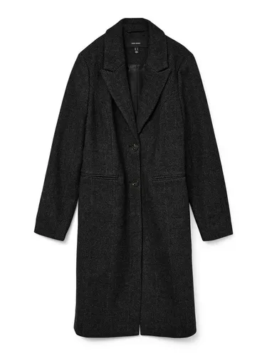 Vero Moda Langmantel VMBLAZA HERINGBONE LONG WOOL COAT GA BOO