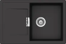 Schock Mono D-100-A Dusk Unterschrank 50 cm mit Einbauspüle - Eleganter Unterschrank mit 50 cm breiter Einbauspüle aus CRISTADUR® Green Line, ideal für moderne Küchen. Hohe Qualität und Stil vereinen sich in diesem praktischen Möbelstück.
