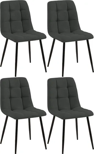 CLP Esszimmerstuhl Tilde 4er Set in silber von CLP