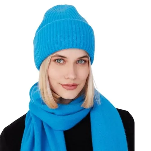 Style & Republic Chunky Beanie Damen - Elegante Beanie aus reinem Kaschmir mit weicher Haptik und warmem Tragekomfort. Ideal für kalte Tage und vielseitig kombinierbar mit jedem Outfit. Der perfekte Begleiter für stilbewusste Frauen.