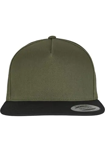 Flexfit Snapback Cap in Olive/Black - Snapback Cap, one size, aus hochwertigem Material für optimalen Tragekomfort und stylisches Design.