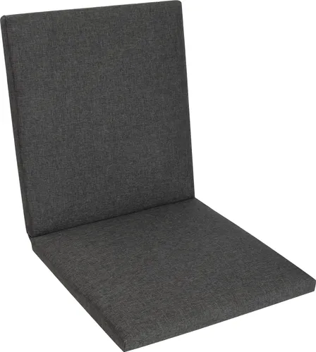 Herlag Gartenstuhlauflage Sunny für Niedriglehner Anthrazit 103x50x4cm - Wetterfeste Gartenmöbelauflage mit Fleckschutz und UV-Schutz für langlebige Farben. Ideal für stilvolle Gartenmöbel und robust gegen Regen.