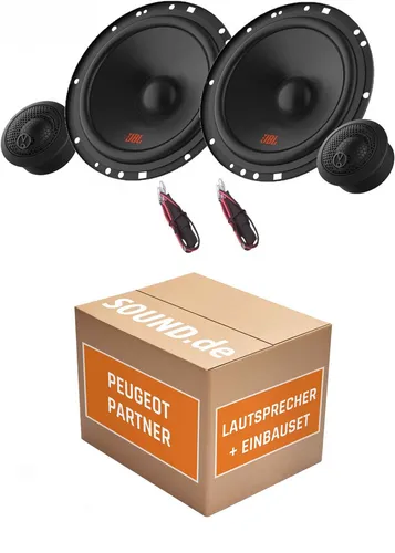 JBL Stage2 64CFS Lautsprecher Einbaupaket für Peugeot Partner