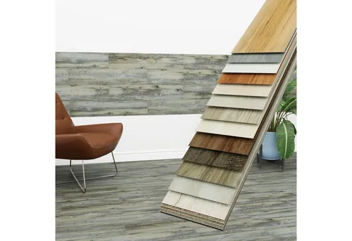 Hexim Vinylboden, Vinyldielen 0,97m² selbstklebend PVC Wandverkleidung Bodenbelag Holzoptik 91x15cm Paneele für Wand & Boden Holzdielen grau (7 Dielen Weatherd Grey Oak - 3401-1)