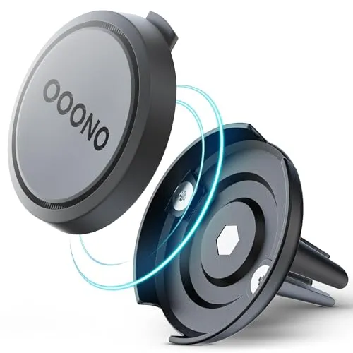 Ooono 2 Halterung Magnetische Auto-Lüftungsgitterhalterung für OOONO CO-Driver NO2, Luftschlitzhalter mit eingebauten Magneten, kompatibel mit Oono NO2 Blitzerwarner