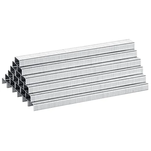 meite Tackerklammern Typ G 11–6 mm, T-50 Tackerklammern, Heftklammern Typ 140/6 mm für Tackerklammer, 20 Gauge, 10,5 mm Rückenbreite, verzinkte Polsterklammern für Tackerklammer (1.512 Stück)