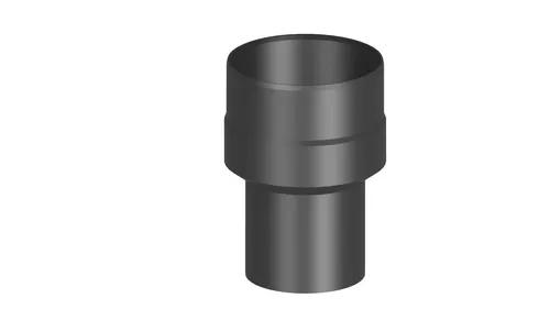 Erweiterung Ofenrohr Dn Ø 110-150mm - gussgrau - Hochwertige Erweiterung für Ofenrohre, ideal zur Anpassung von 120 mm auf 150 mm, sorgt für flexiblen Einsatz bei Heizsystemen.