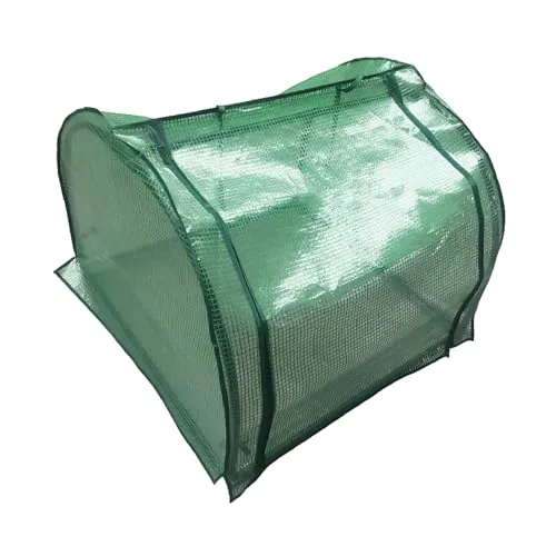 S&Garden Foliengewächshaus, Mini-Gewächshaus, Tunnel für Blumenbeet 80 x 80 x 58 cm, Grün