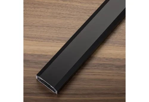 SO-TECH® Design Kabelkanal Alu 1100 x 50 x 20 mm - Kabelkanal aus Aluminium, schwarz eloxiert, bietet viel Stauraum für Kabel und beeindruckt mit elegantem Design. Ideal für Multimedia-Systeme.
