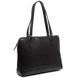 The Chesterfield Brand Selvino Shoulderbag Black - Handtasche aus hochwertigem Leder, elegant und funktional mit mehreren Fächern für optimale Organisation und Tragekomfort durch lange Henkel.