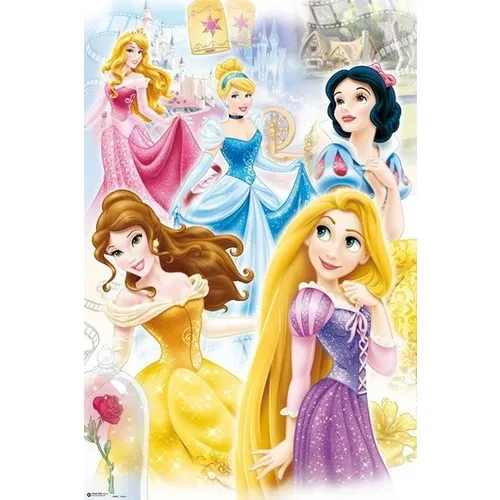 Poster DISNEY PRINCESS - Group Collage 61x91,5cm NEU 59907