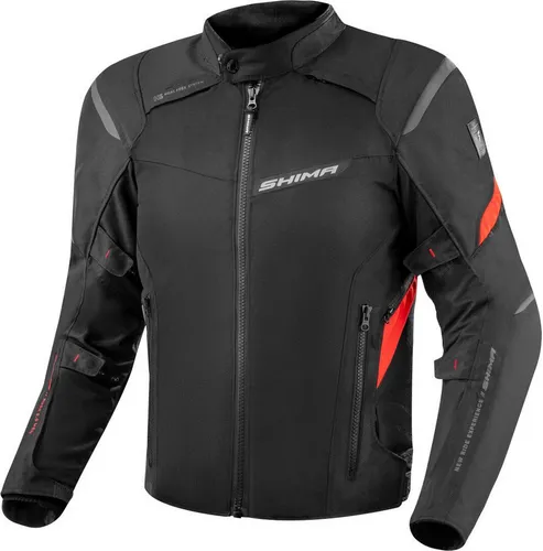 SHIMA RUSH Motorrad Jacke Herren mit AIRFORCE Rückenprotektor - Schutzjacken für Motorradfahrer mit innovativer Kühltechnologie und überragender Abriebfestigkeit – ideal für komfortable Sommerfahrten.