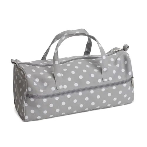 Hobby Gift Sewing Machine Bag Stricktasche, Baumwollmischung, Grau, 16 x 43 x 19cm, Grauer Fleck
