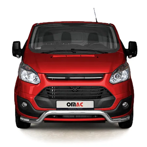 Frontbügel für Ford Transit Custom 2012-2018 – Robuster Schutz in Silber - Haltbarer Frontschutzbügel aus rostfreiem Edelstahl für optimalen Schutz. Ideal für den Einsatz im Alltag, sorgt für eine ansprechende Optik und Langlebigkeit.