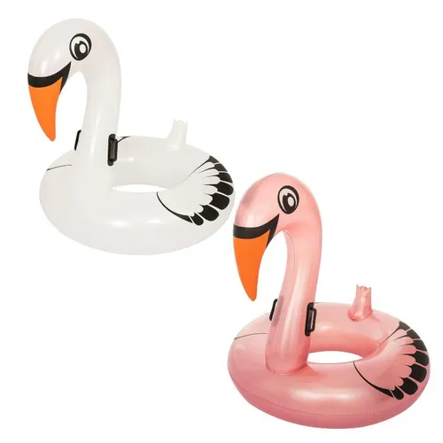 Bestway Schwimmring Flamingo od. Schwan aufblasbarer Schwimm-Reifen 165 x 117 cm
